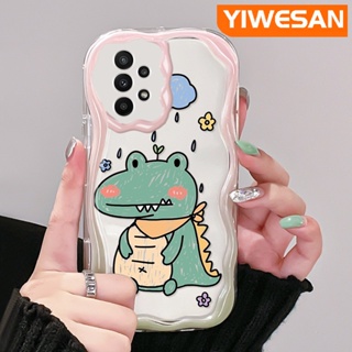 เคสโทรศัพท์มือถือ ซิลิโคนนุ่ม ใส กันกระแทก ลายการ์ตูนจระเข้จิ๋ว สําหรับ Samsung galaxy A22 4G A22 5G M22 A21s A23 A24