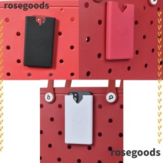 Rosegoods1 ที่วางโทรศัพท์มือถือ พลาสติก สีดํา สีแดง พร้อมกระเป๋าใส่บัตร 3 ชิ้น