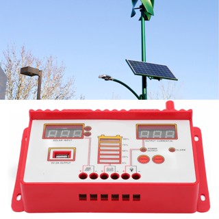 HaoJue 12V / 24V House Shaped Solar Charge Controller MPPT ตัวควบคุมแผงโซลาร์เซลล์อัตโนมัติพร้อมจอแสดงผล LED 30A