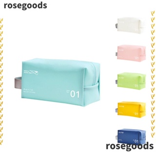 Rosegoods1 กระเป๋าเครื่องสําอาง PVC กันน้ํา แบบพกพา