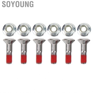 Soyoung Sprocket Screw Kit 6PCS M8 Aluminium Alloy Nickel