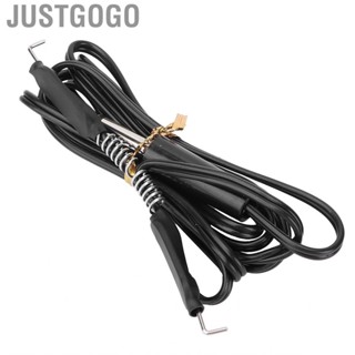 Justgogo Silicone Spring Tattoo  Cord Portable Machine Hook Line Cable for Connect Device Power Supply Accessories