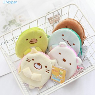 Expen Sumikko Gurashi กระเป๋าสตางค์ ห้อยจี้ตุ๊กตาแมว หมี เป็ด มุมเป็ด สาย USB สําหรับผู้หญิง