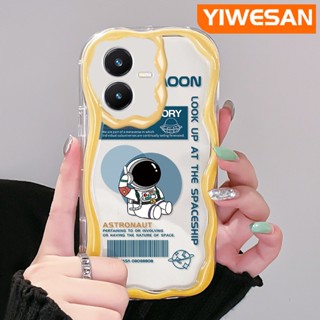 เคสโทรศัพท์มือถือนิ่ม แบบใส ลายนักบินอวกาศ สีสันสดใส สําหรับ VIVO Y22 Y22s