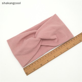 Shakangcool ที่คาดผม ผ้าฝ้าย แบบนิ่ม ยืดหยุ่น สีพื้น สําหรับเด็กทารกผู้หญิง SGL