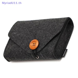 Myriadu Felt Gadgets กระเป๋าจัดเก็บอุปกรณ์ชาร์จแล็ปท็อป อเนกประสงค์ สําหรับเดินทาง