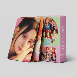 LOMO CARD 55P STAYC 4TH ALBUM SINGLE TEDDY BEAR สเตย์ซี โลโม่การ์ดแบบ 2 ด้าน โค้งมน ไร้ขอบ 8.7×5.7 ซม. Photo card KPOP