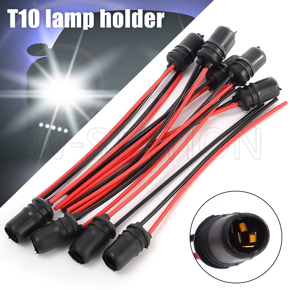 1 ชิ้น T10 W5W 147 ซ็อกเก็ตหลอดไฟรถยนต์ / อะแดปเตอร์เชื่อมต่อสายไฟ / ฐานหลอดไฟ LED / ชิ้นส่วนไฟรถบรรทุก เรือ