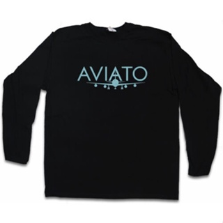 เสื้อยืดแขนสั้น พิมพ์ลายโลโก้ AVIATO LONG SLEEVE สําหรับเครื่องบินบริษัท          