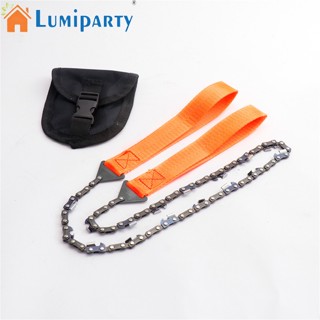 Lumiparty เลื่อยโซ่ฉุกเฉิน แบบพกพา 16 ซี่ น้ําหนักเบา สําหรับเอาตัวรอดกลางแจ้ง