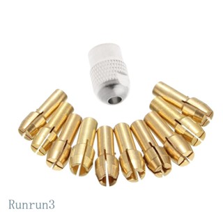 Run หัวจับดอกสว่าน ทองเหลือง สําหรับเครื่องมือโรตารี่ 0 5-3 2 มม. 4 3 มม. 10 ชิ้น
