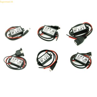 Best DC-DC 12V ถึง 5V อะแดปเตอร์แปลงแรงดันไฟฟ้าในรถยนต์ Micro Step Down อะแดปเตอร์พาวเวอร์ซัพพลาย สําหรับรถยนต์