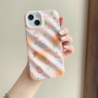 ใหม่ เคสโทรศัพท์มือถือแบบนิ่ม TPU ลายการ์ตูนเมฆ ดอกไม้น่ารัก 3D สําหรับ iPhone 14 13 12 11 Pro Max 12Pro 13Pro 14Pro 12ProMax 13ProMax 14ProMax