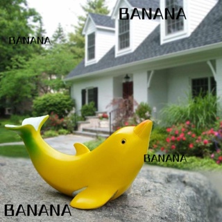 Banana1 ฟิกเกอร์เรซิ่น รูปกล้วย ปลาโลมา ของขวัญ สําหรับตกแต่งบ้าน ออฟฟิศ