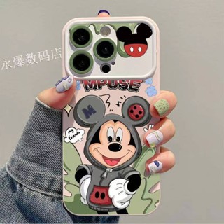 เคสมือถือ แบบนิ่ม ลายมิกกี้เมาส์ สําหรับ Apple 14 Pro Max Iphone 13 Pro 12 11 7p U77V