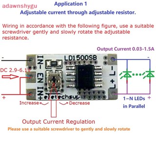 Adagu DC 3-6V 28-1500mA โมดูลไดรเวอร์ควบคุมกระแสไฟ LED PWM DC-DC ปรับความสว่างได้