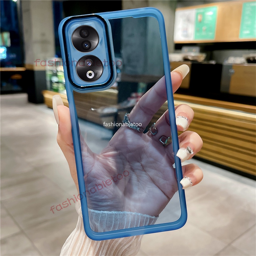 เคสซิลิโคนนิ่ม ทรงสี่เหลี่ยม กันกระแทก สําหรับ Huawei Honor 90 pro 90 Lite 90pro 90lite Honor90pro H