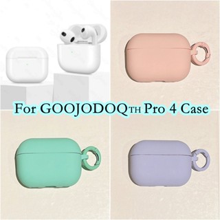 【บูติกดั้งเดิม】สําหรับ Goojodoq 🇹🇭 Pro 4 เคส สีพื้น เรียบง่าย สําหรับ GOOJODOQ 🇹🇭 เคสหูฟัง แบบนิ่ม สําหรับ Pro 4