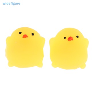 Widefigure ของเล่นบีบสกุชชี่ รูปไก่น่ารัก ขนาดเล็ก คลายเครียด สําหรับเด็ก 2 ชิ้น