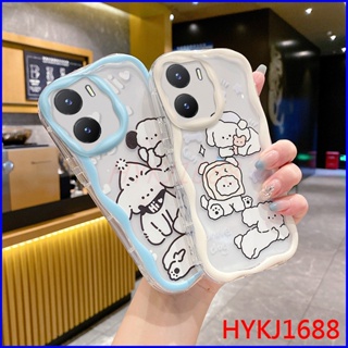 เคส Vivo Y16 tpu ใส ครีม การ์ตูน แฟชั่น ins ลม ซิลิโคน เคสโทรศัพท์ NYW