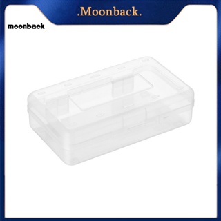 &lt;moonback&gt; กล่องดินสอ น้ําหนักเบา สําหรับเด็ก กล่องเก็บปากกา มุมมองโปร่งแสง แบบใส