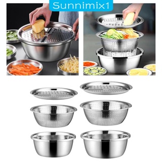 [Sunnimix1] ตะกร้าขิง ขิง มันฝรั่ง ขิง ขูดผัก ขิง แครอท อเนกประสงค์ 3 ชิ้น