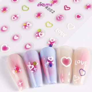 Aroma สติกเกอร์ ลายการ์ตูนสนูปปี้ หัวใจ สไตล์เกาหลี สําหรับตกแต่งเล็บ DIY