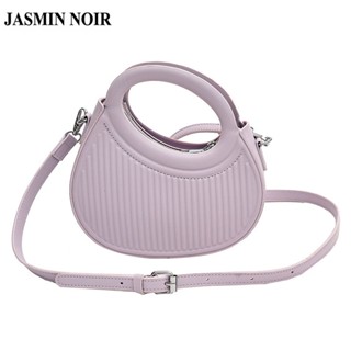 Jasmin NOIR กระเป๋าถือ กระเป๋าสะพายข้าง พิมพ์ลายเปลือกหอย เรียบง่าย สําหรับผู้หญิง