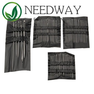 Needway เข็มเย็บผ้า สเตนเลส หลายขนาด สําหรับเย็บผ้า งานฝีมือ DIY