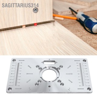 Sagittarius314 เครื่องตัดแต่ง Flip Board มัลติฟังก์ชั่นอลูมิเนียมเราเตอร์ตารางแทรกแผ่นสำหรับงานไม้