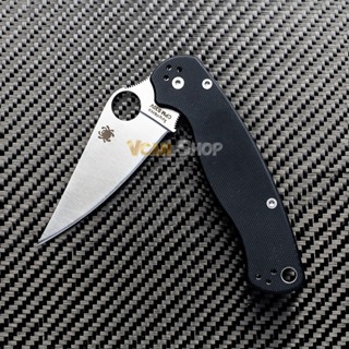 มีดพก Spyderco มีดพก มีดพับ มีดสไปเดอร์โคล มีดพับพรีเมี่ยม มีดแคมป์ปิ้ง อุปกรณ์เดินป่าขนาดพกพา มีดสำเนา Paramilitary 2