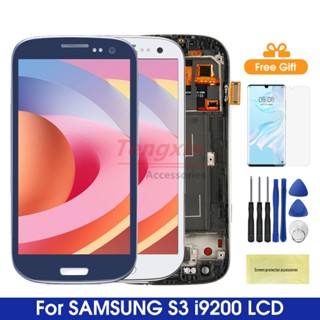 หน้าจอแสดงผล Lcd S3 i9300 แบบเปลี่ยน พร้อมกรอบ สําหรับ Samsung Galaxy S3 i9300 i9300i