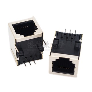 R RJ11 6-Pin พร้อมซ็อกเก็ตโทรศัพท์โลหะ RJ12 พร้อมโล่ซ็อกเก็ตเครือข่าย 18.3 มม. 56-6P6C