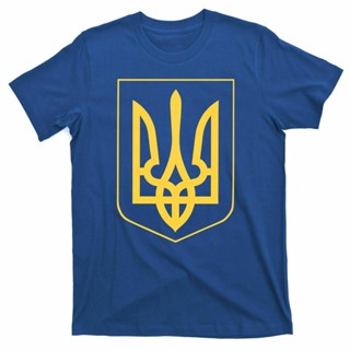 เสื้อยืดแขนสั้นลําลอง ผ้าฝ้าย 100% พิมพ์ลาย Ukraine Pride สไตล์วินเทจ สําหรับผู้ชาย