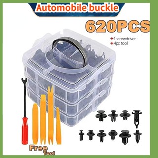 620Pcs Auto Fastener Clips Mixed Car Body Rivet Bumper Door Trim Panel Retainer Fastener Kit Plastic Rivet Clips for Car