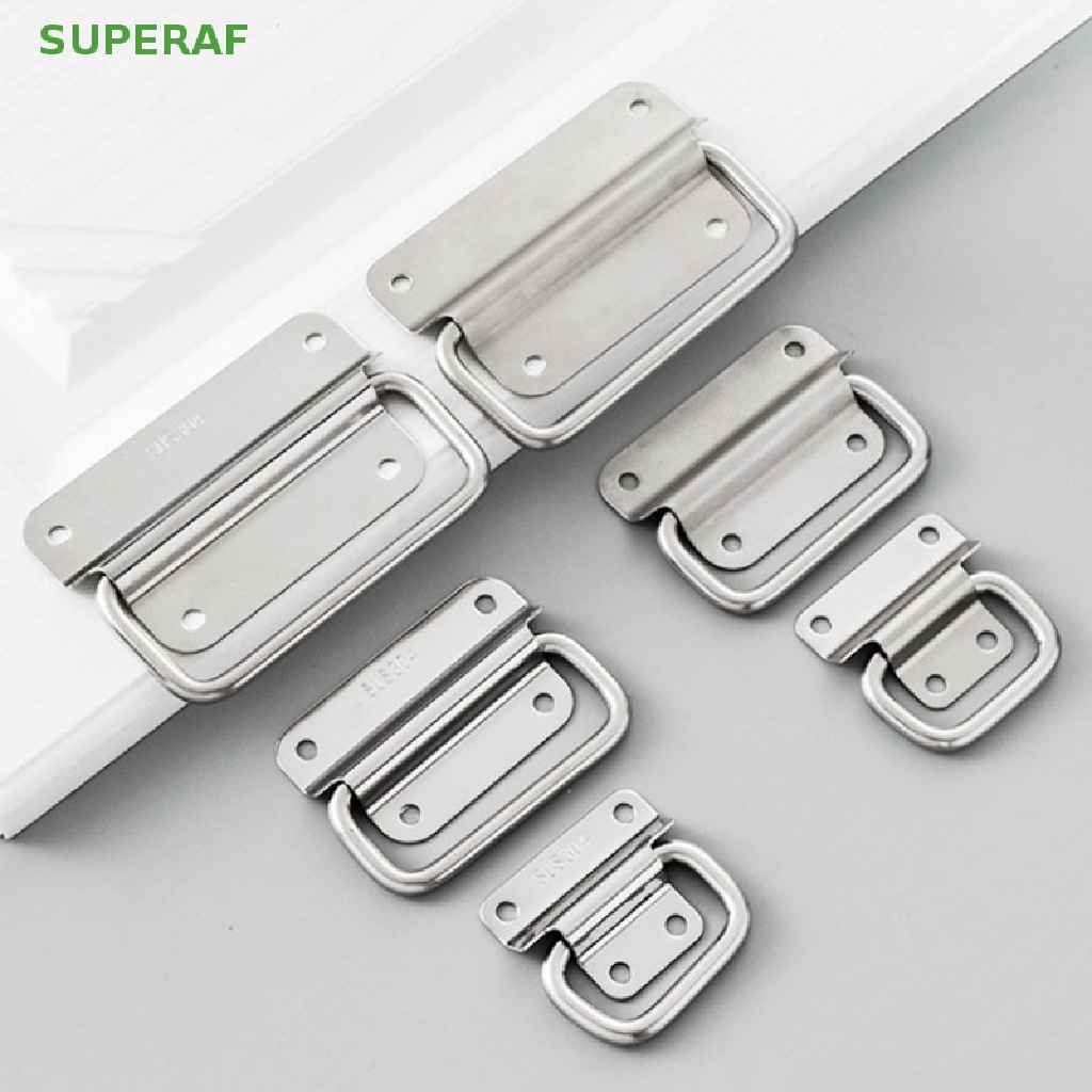 Superaf มือจับเฟอร์นิเจอร์ แบบสเตนเลส พับได้ ติดตั้งง่าย สําหรับตู้เสื้อผ้า ลิ้นชัก