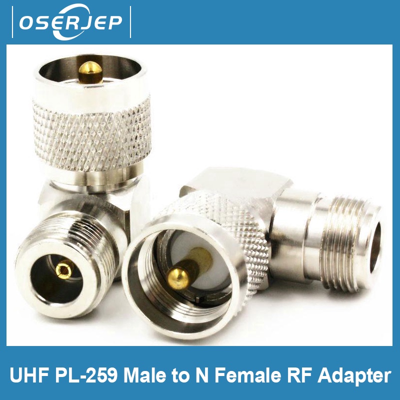 อะแดปเตอร์เชื่อมต่อ UHF PL259 PL-259 Male to N Female RF 1 ชิ้น