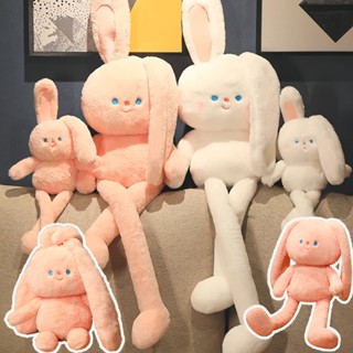 พร้อมส่ง ตุ๊กตาผ้า น่ารัก ตุ๊กตากระต่าย ของเล่นตุ๊กตา 50/80cm สามารถดึงหูได้ ดึงขาได้ ของขวัญวันเกิด