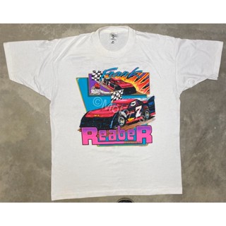 1996 NOS Frank Reaber Dirt Late โมเดล เสื้อยืดแข่งรถ สไตล์วินเทจ - XL