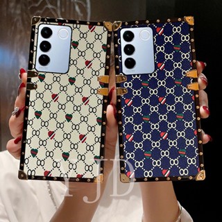 เคสโทรศัพท์มือถือ ทรงสี่เหลี่ยม กันกระแทก ลายภาพวาดสี คุณภาพดี สําหรับ Vivo V27 Pro V27e