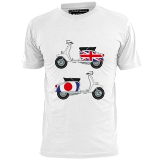 QGT-shirt  เสื้อยืด พิมพ์ลาย Lambretta Vespa Weller Jam Scooter 2 สกูตเตอร์ สําหรับผู้ชาย และผู้หญิงS-5XL