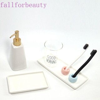 Fallforbeauty ถาดเซรามิค สีขาว สําหรับอ่างอาบน้ํา ห้องครัว