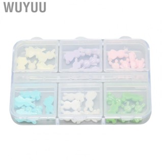 Wuyuu Nail Art Decoration  Bear Nail Charm Lightweight Delicate Easy Carrying Resin Versatile  for Gift