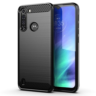 เคสโทรศัพท์คาร์บอนไฟเบอร์ แบบนิ่ม กันกระแทก สําหรับ Motorola One Fusion One Fusion+ One Macro One Macro One Zoom One Action One Vision Hybrid