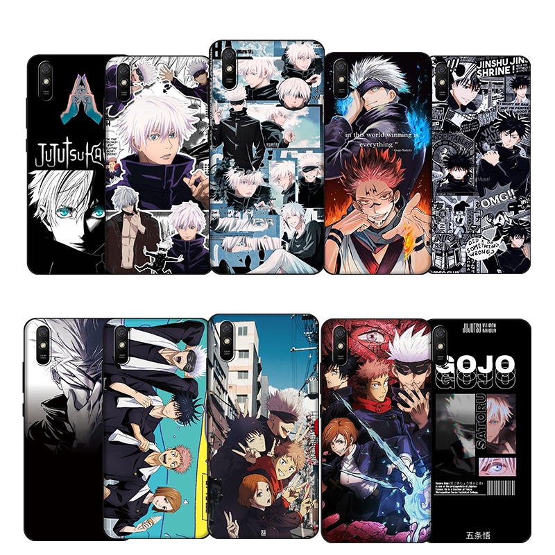 เคสโทรศัพท์มือถือ TPU นิ่ม กันตก พิมพ์ลายอนิเมะ Jujutsu Kaisen Gojo Satoru สําหรับ Redmi 9A 9i CE16