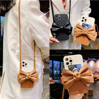 Fashion Leather Bow Card Insert Bag Phone Case for Samsung Galaxy Note20 Note 20 Ultra Note10 Plus 9 8 Note9 M53 M33 M23 M13 M51 M31 M52 A71 A51 A70 A50s A7 A21s A31 A11 A20s Cover