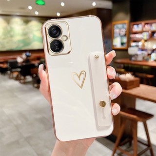 เคสโทรศัพท์มือถือซิลิโคน กันกระแทก ลายหัวใจ หรูหรา สําหรับ Infinix Tecno Spark 9T KH6