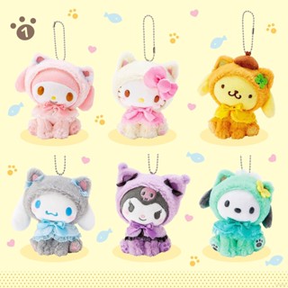 Yyds ตุ๊กตาแมว Sanrio Kuromi Melody Cinnamoroll Pachacco Purin ของเล่นสําหรับเด็ก