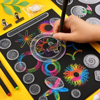 Taylor2pv Spirograph ของเล่นเพื่อการศึกษาที่สร้างสรรค์เกียร์เชื่อมต่อล้อ Stencils