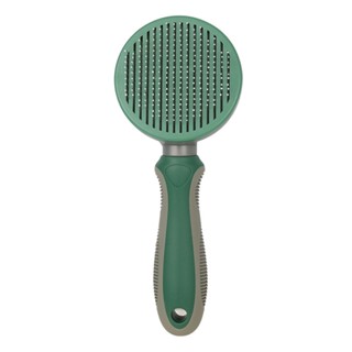 Home Button Durable Hair Removal Easy Clean Cats Dogs Self Cleaning Tie Knot Tangled Slicker Comb Pet Grooming Brush